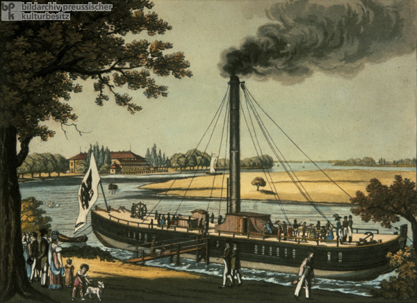 Die „Prinzeß Charlott”, das erste Dampfschiff auf der Spree (1816)